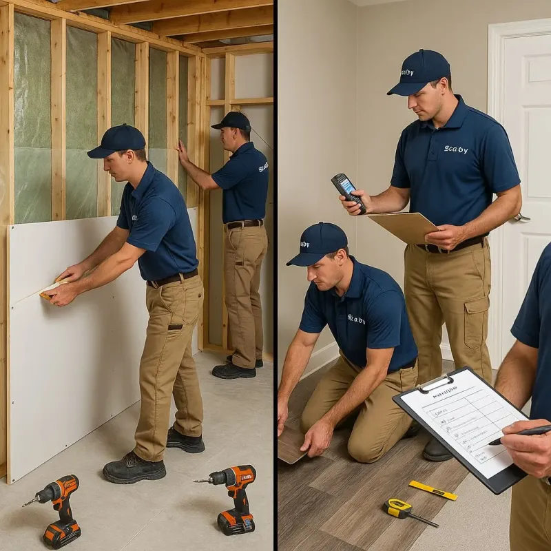 Repairs and Reconstruction process in Searingtown, NY